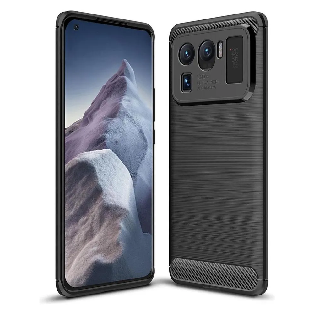 König Design Handyhülle für Xiaomi Mi 11 Ultra Schutzcase Backcover Bumper Etuis Case Schwarz