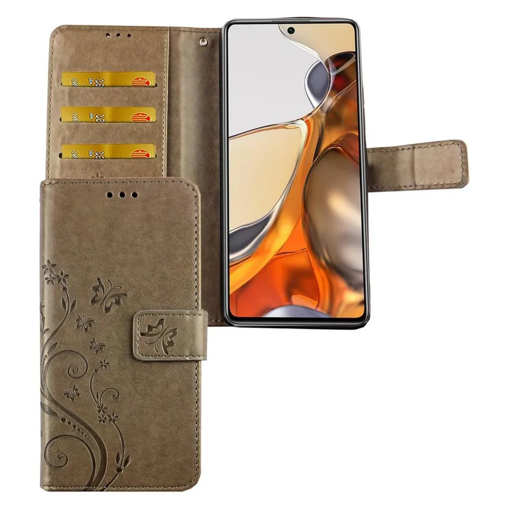 König Design Handyhülle für Xiaomi 11T Pro Case Cover Schutztasche Schutzhülle Bookstyle Neu (Xiaomi 11T Pro)