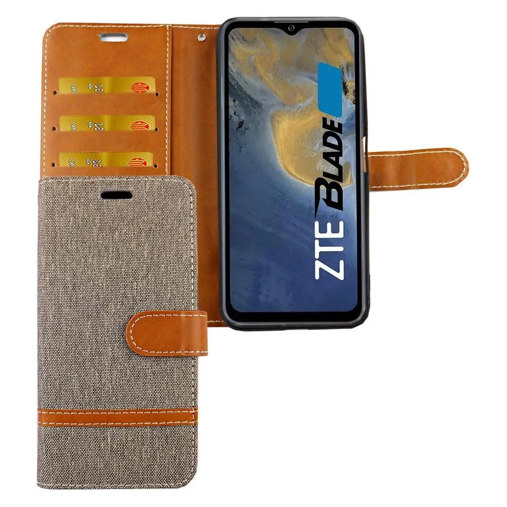 König Design Handyhülle für ZTE Blade V30 Vita Case Cover Schutztasche Schutzhülle Bookstyle (ZTE Blade V30 Vita)