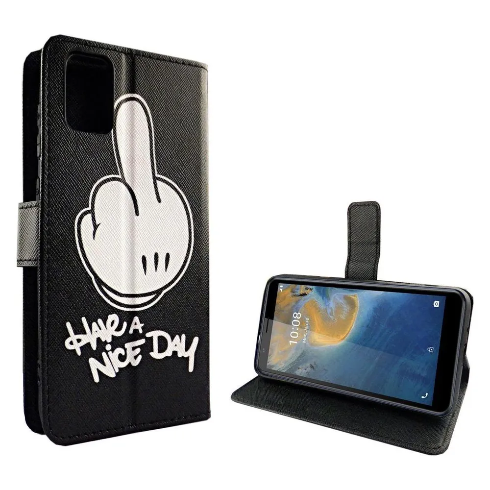 König Design Handyhülle für ZTE Blade A31 Case Cover Schutztasche Schutzhülle Bookstyle Neu (ZTE Blade A31)
