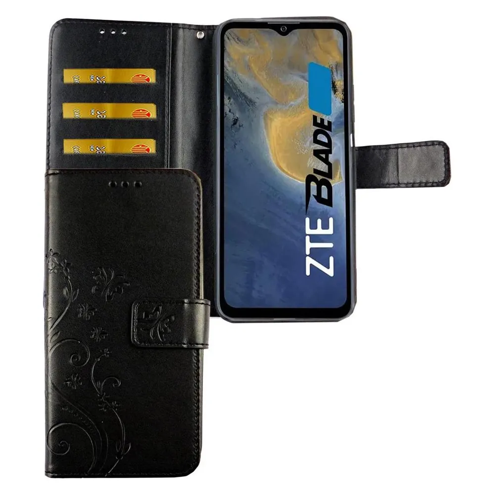 König Design Handyhülle für ZTE Blade V30 Vita Case Cover Schutztasche Schutzhülle Bookstyle (ZTE Blade V30 Vita)