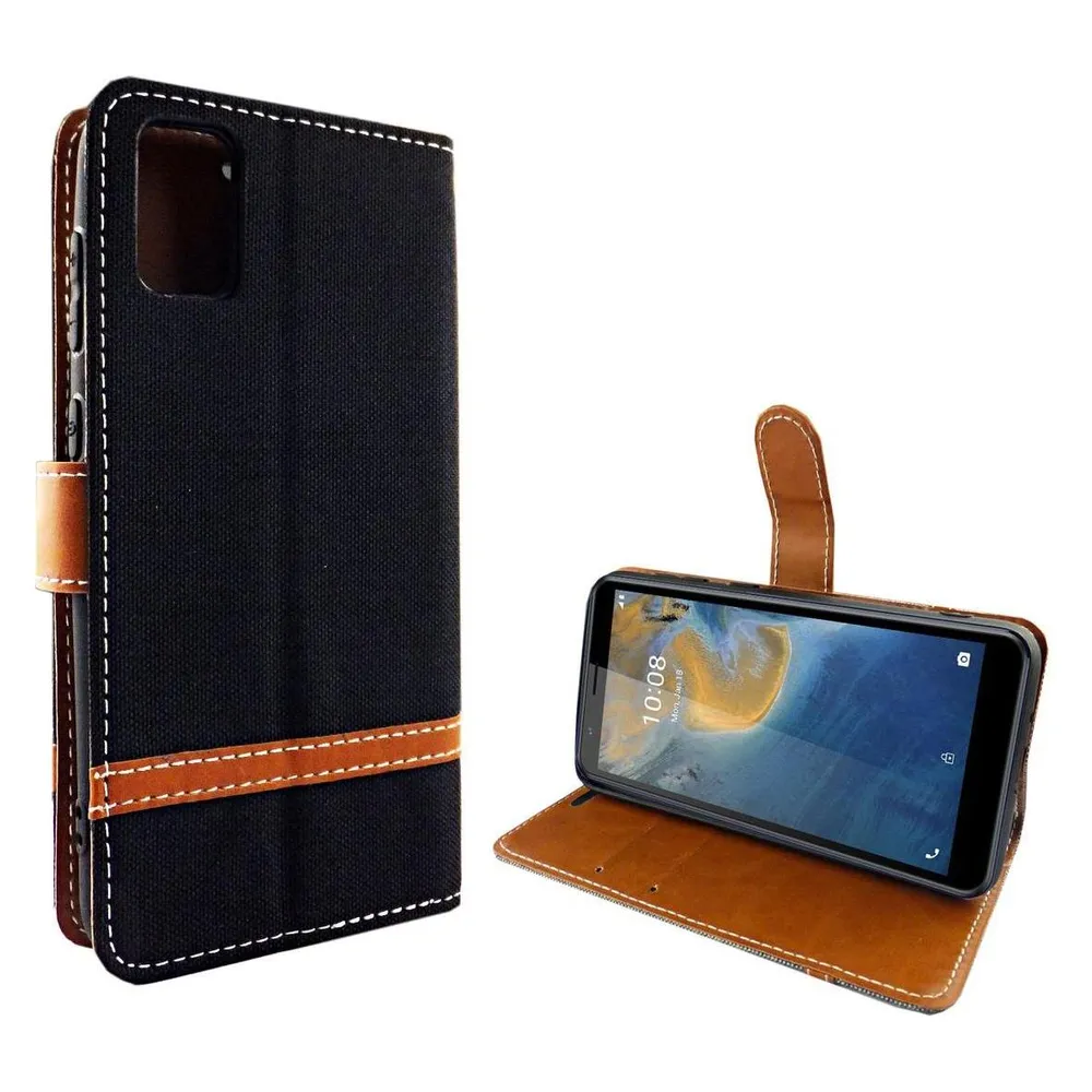 König Design Handyhülle für ZTE Blade A31 Case Cover Schutztasche Schutzhülle Bookstyle Neu (ZTE Blade A31)