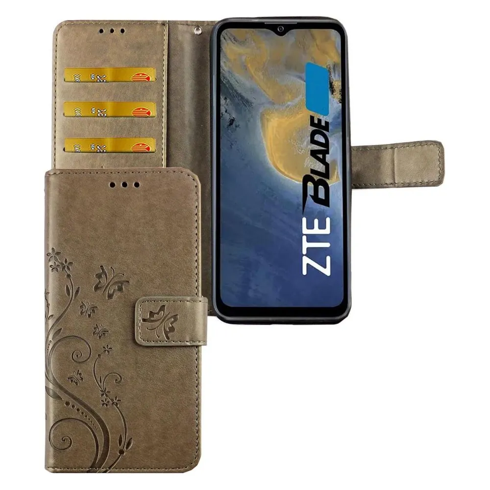 König Design Handyhülle für ZTE Blade V30 Vita Case Cover Schutztasche Schutzhülle Bookstyle (ZTE Blade V30 Vita)