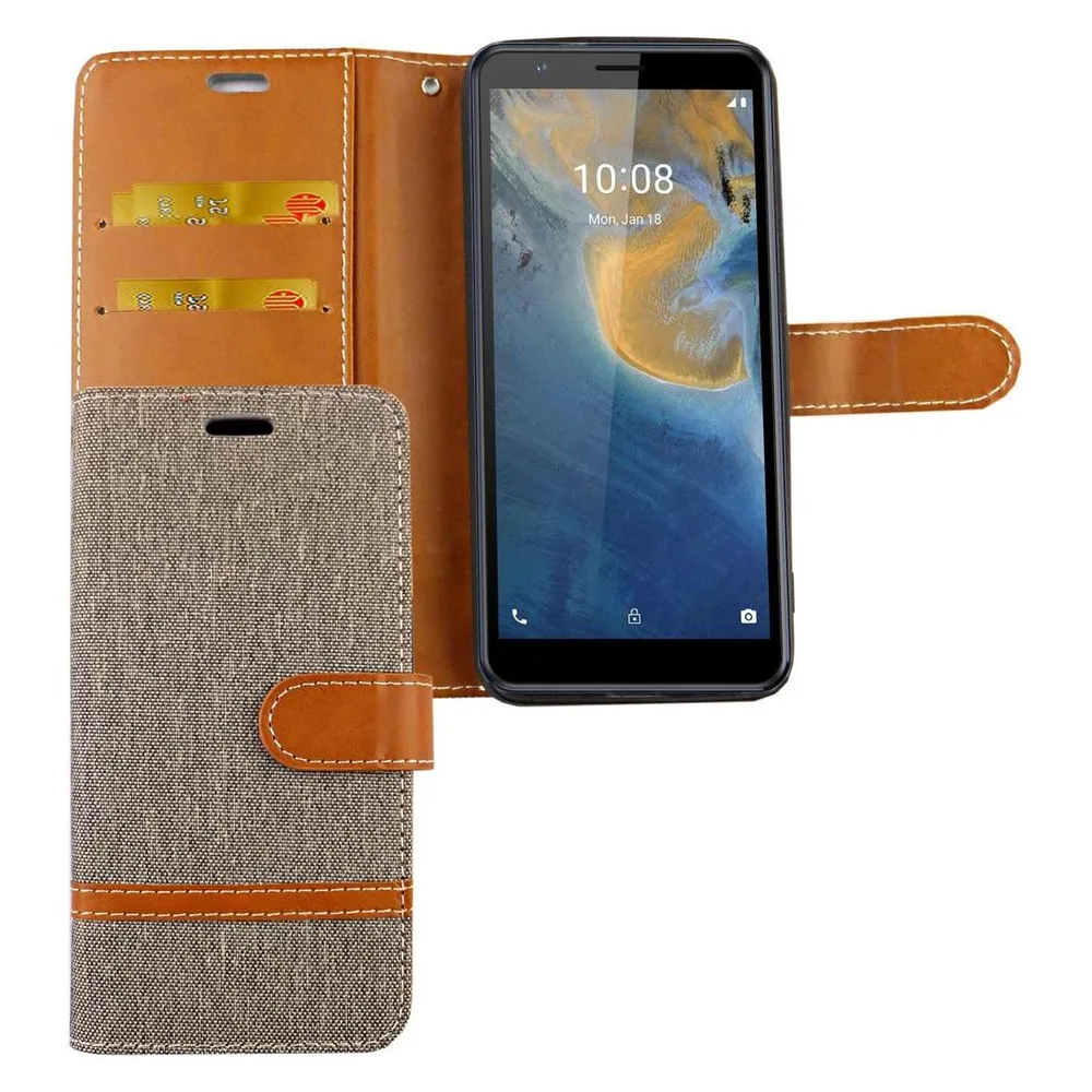 König Design Handyhülle für ZTE Blade A31 Case Cover Schutztasche Schutzhülle Bookstyle Neu (ZTE Blade A31)