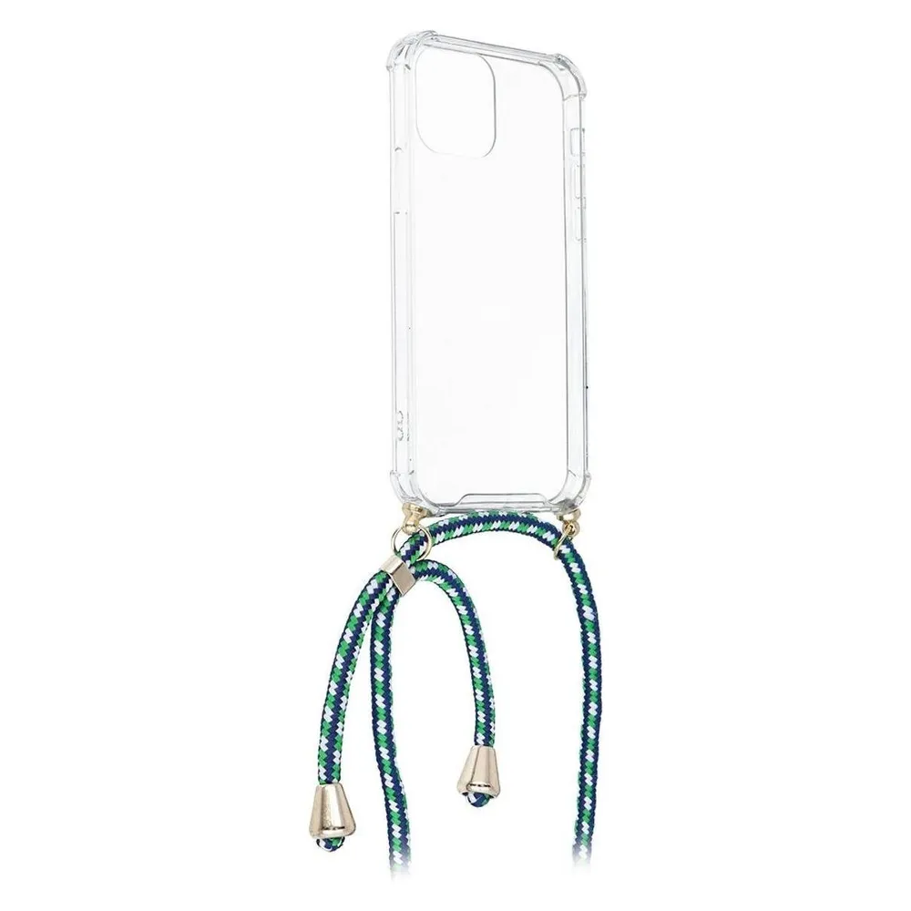 König Design Handykette für Samsung Galaxy A22 5G Cover Hülle mit Band zum umhängen Grün Neu