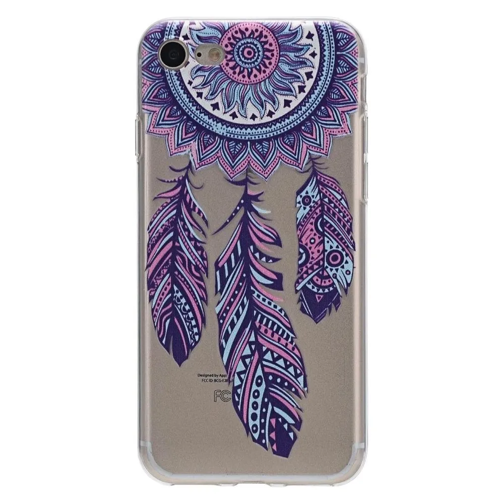 König Design Henna Cover für Apple iPhone 6 / 6s Case Schutz Hülle Rahmen Silikon Traumfänger