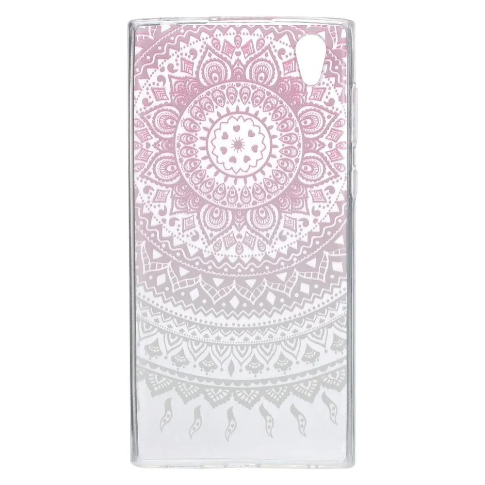 König Design Henna Cover für Handy Sony Xperia XA2 Case Schutz Hülle Silikon Etui Sonne Pink