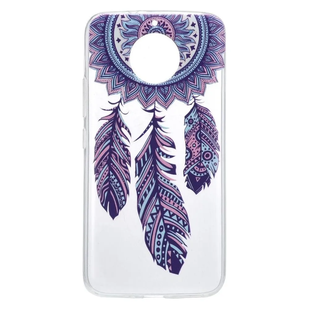 König Design Henna Cover für Motorola Moto G6 Case Schutz Hülle Silikon Bumper Traumfänger