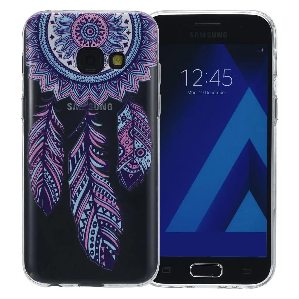 König Design Henna Cover für Samsung Galaxy J3 2016 Case Schutz Hülle Silikon Traumfänger Neu (Samsung Galaxy J3 (2016))