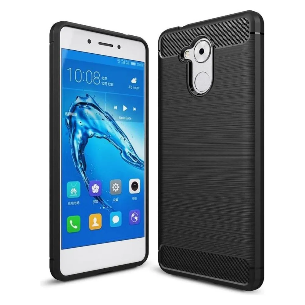 König Design Huawei Enjoy 6s Hülle Case Handy Cover Schutz Tasche Schutzhülle Bumper Schwarz