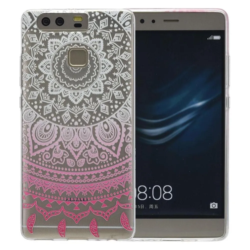 König Design Huawei Enjoy 6s Hülle Case Handy Cover Schutz Tasche Schutzhülle Henna Etui Weiss