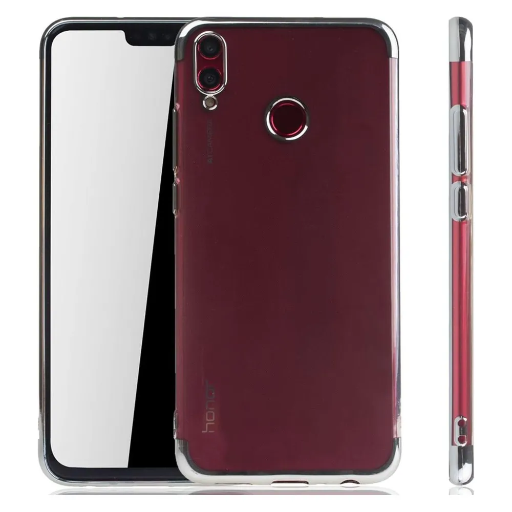 König Design Huawei Honor 8X Hülle Case Handy Cover Schutz Tasche Schutzhülle Bumper Silber