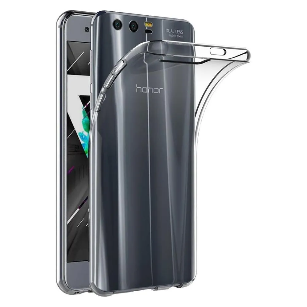 König Design Huawei Honor 9 Hülle Transparent Silikon Case durchsichtige Handyhülle