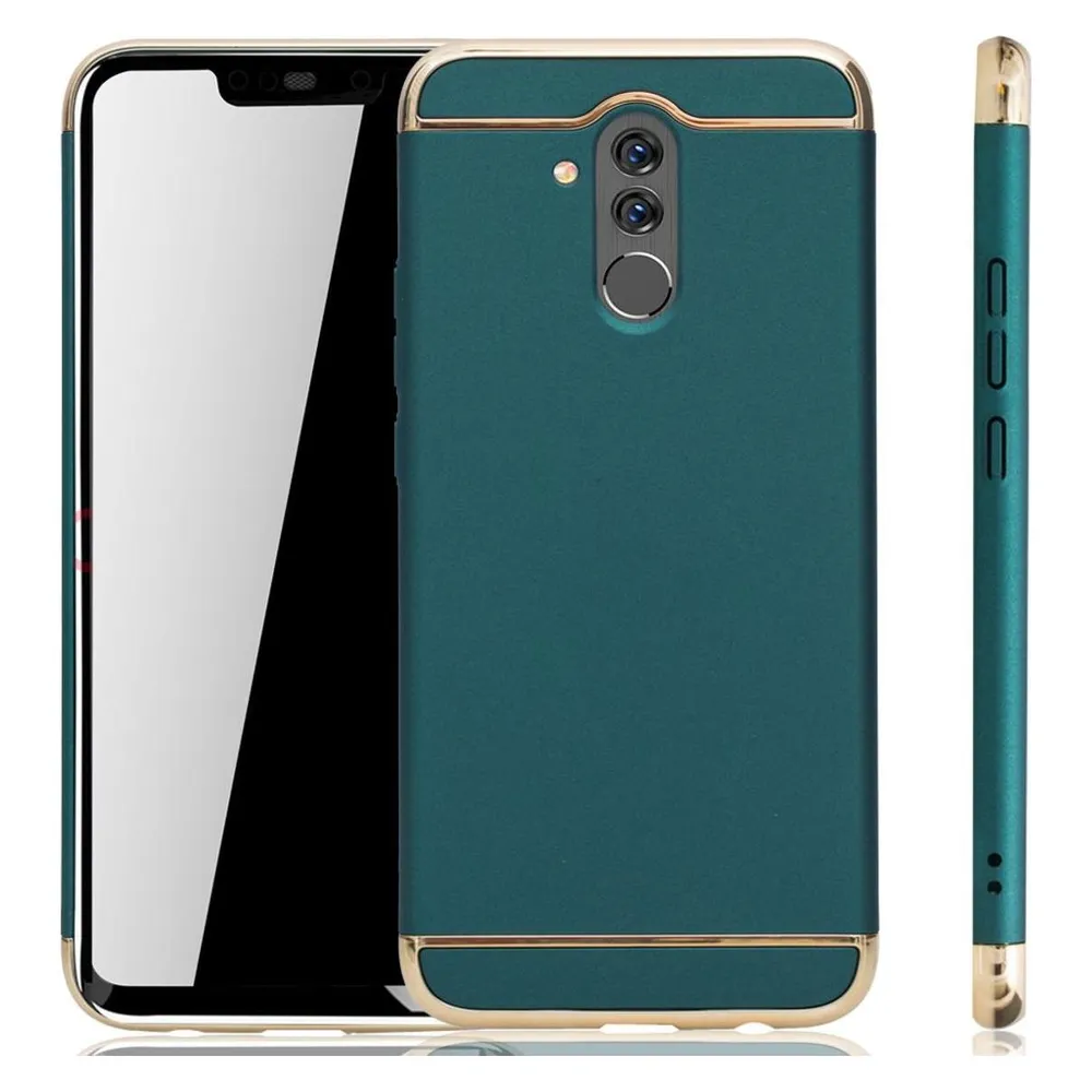 König Design Huawei Mate 20 Lite Hülle Case Handy Cover Schutz Tasche Schutzhülle Etui Grün (Huawei Mate 20 Lite)