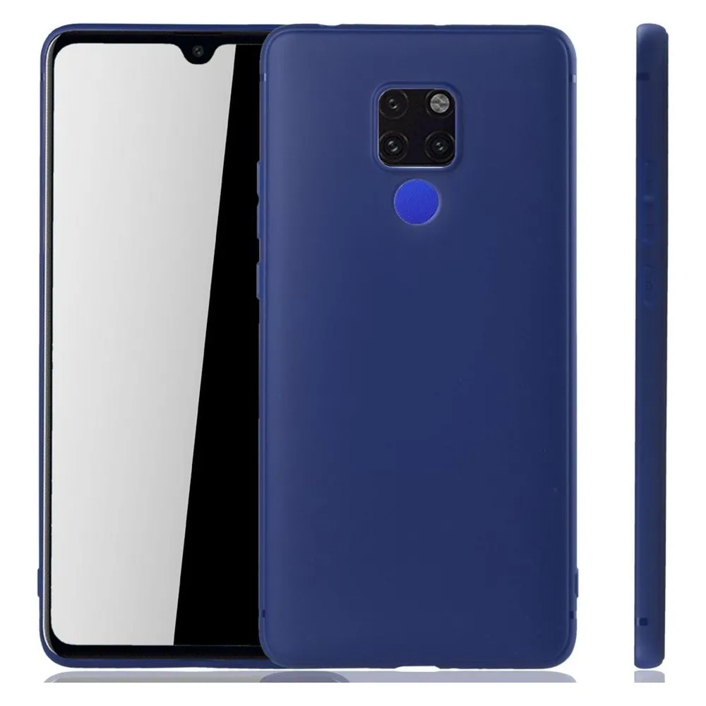 König Design Huawei Mate 20 X Hülle Case Handy Cover Schutz Tasche Schutzhülle Bumper Blau