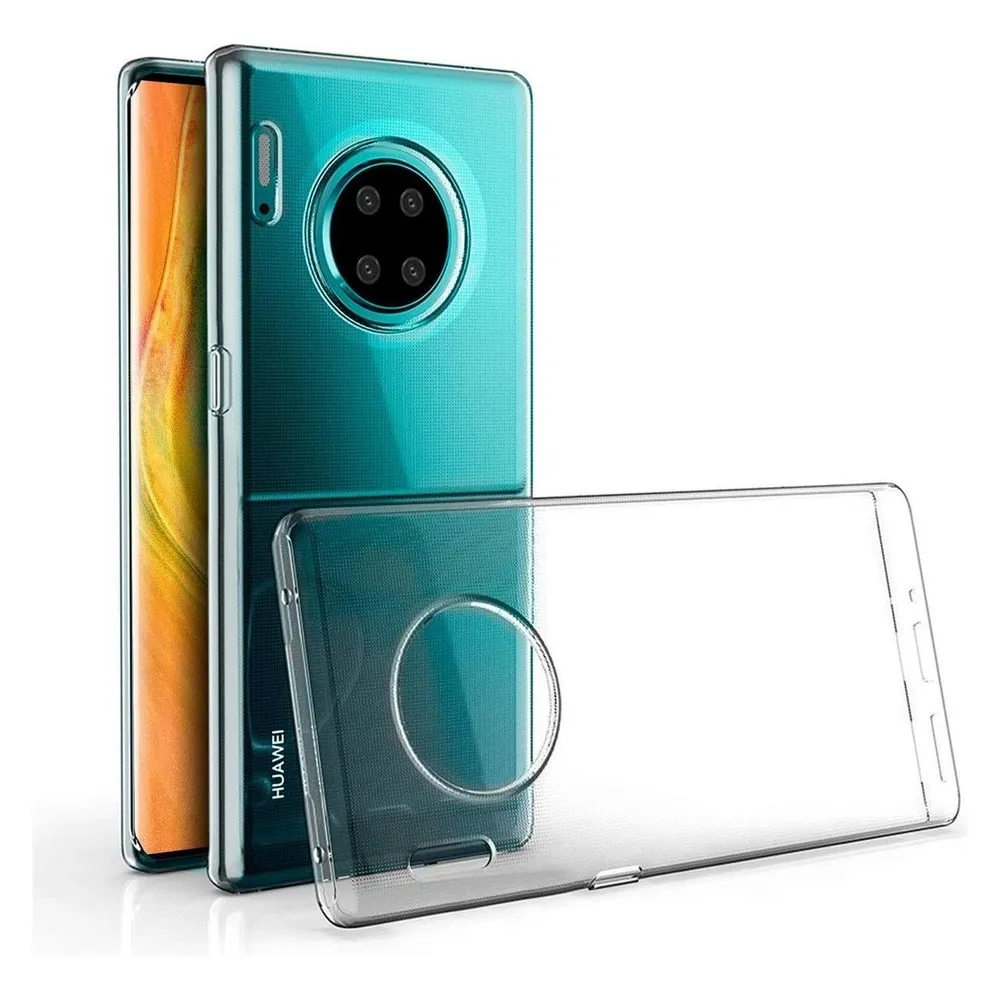 König Design Huawei Mate 30 Pro durchsichtige Handyhülle Schutzcase Cover Etui Transparent