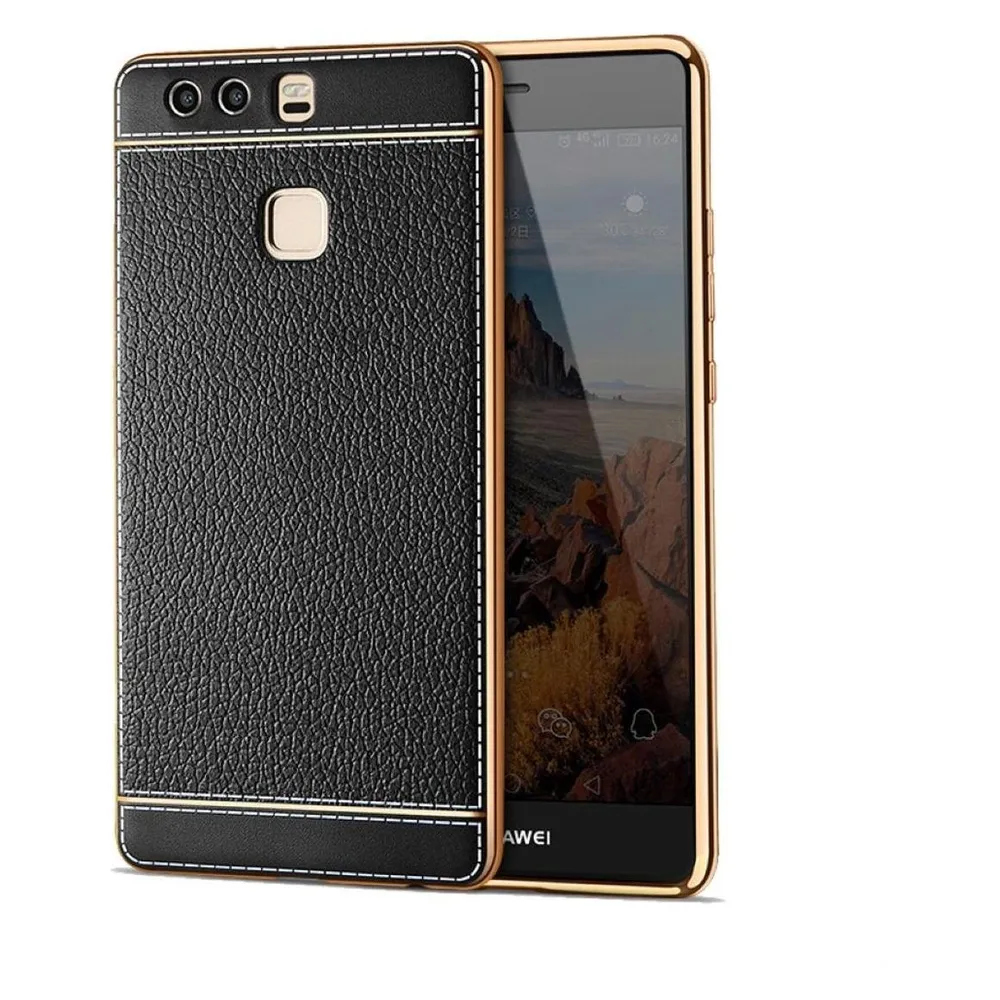 König Design Huawei Mate 9 Handy Hülle Schutz Case Chrom Back Cover Ultra Slim Bumper Schwarz