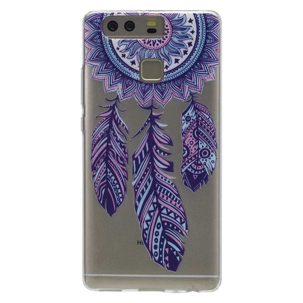 König Design Huawei Mate 9 Hülle Case Handy Cover Schutz Tasche Schutzhülle Henna Bumper Bunt (Huawei Mate 9)