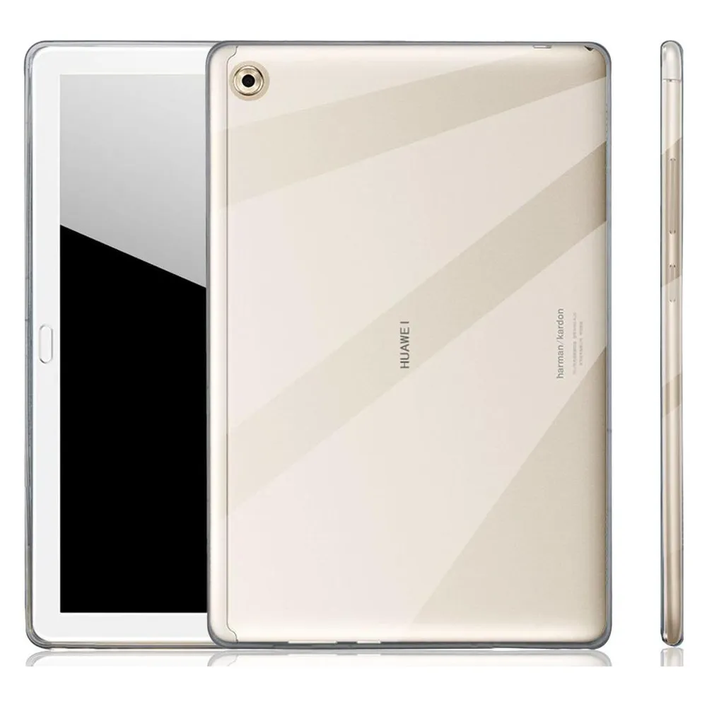 König Design Huawei MediaPad M5 Lite 10.1 durchsichtige Tablethülle Schutzcase Transparent