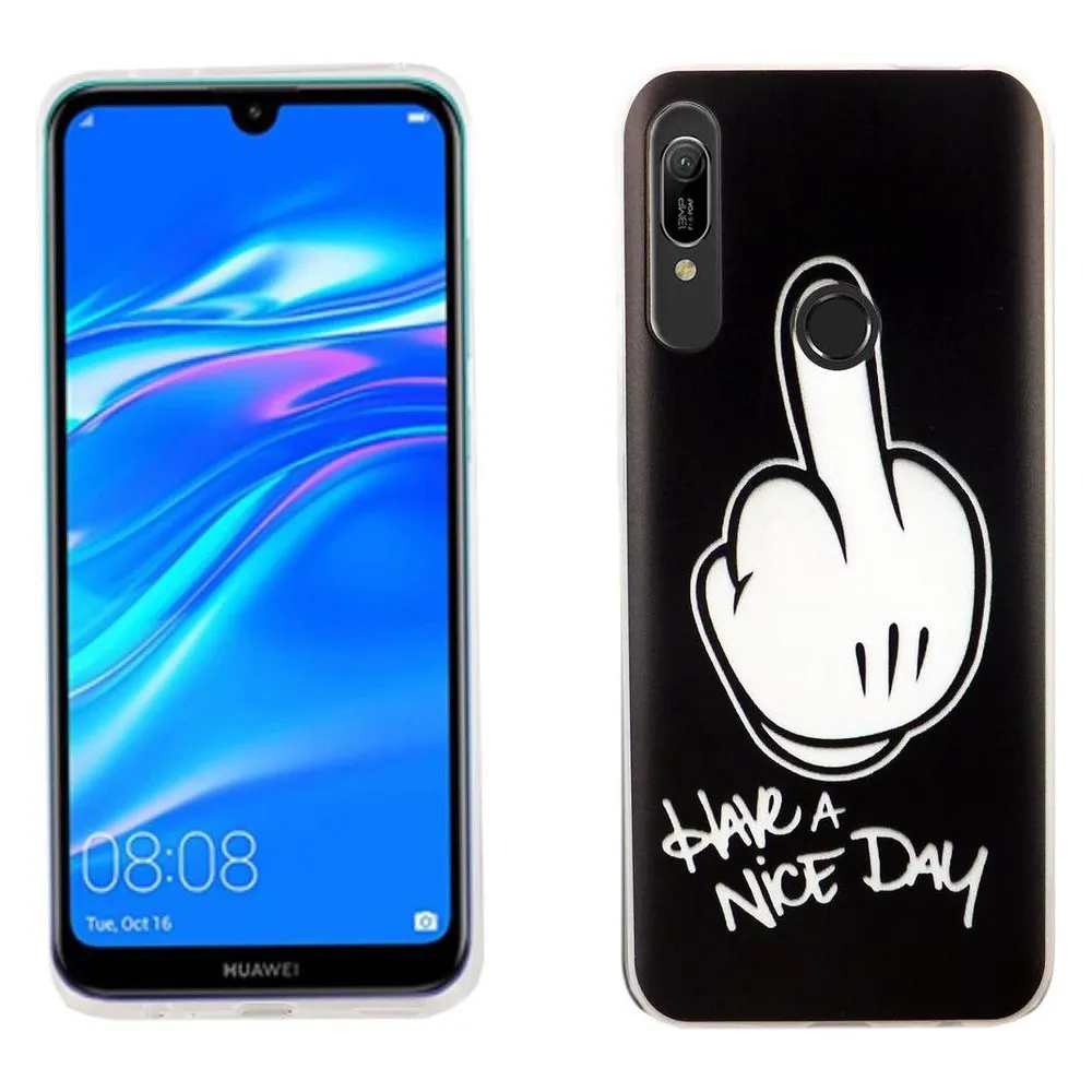 König Design Huawei P Smart Z Hülle Case Handy Cover Schutz Tasche Schutzhülle Etuis Schwarz (Huawei P Smart Z)