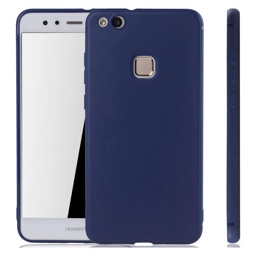 König Design Huawei P10 Lite Hülle Case Handy Cover Schutz Tasche Schutzhülle Bumper Blau (Huawei P10 Lite)