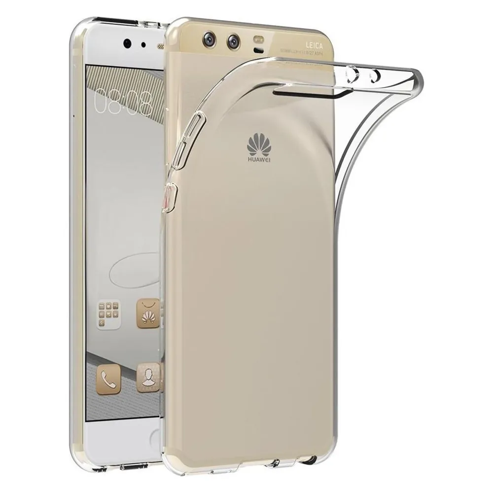 König Design Huawei P10 Plus Hülle Transparent Silikon Case durchsichtige Handyhülle