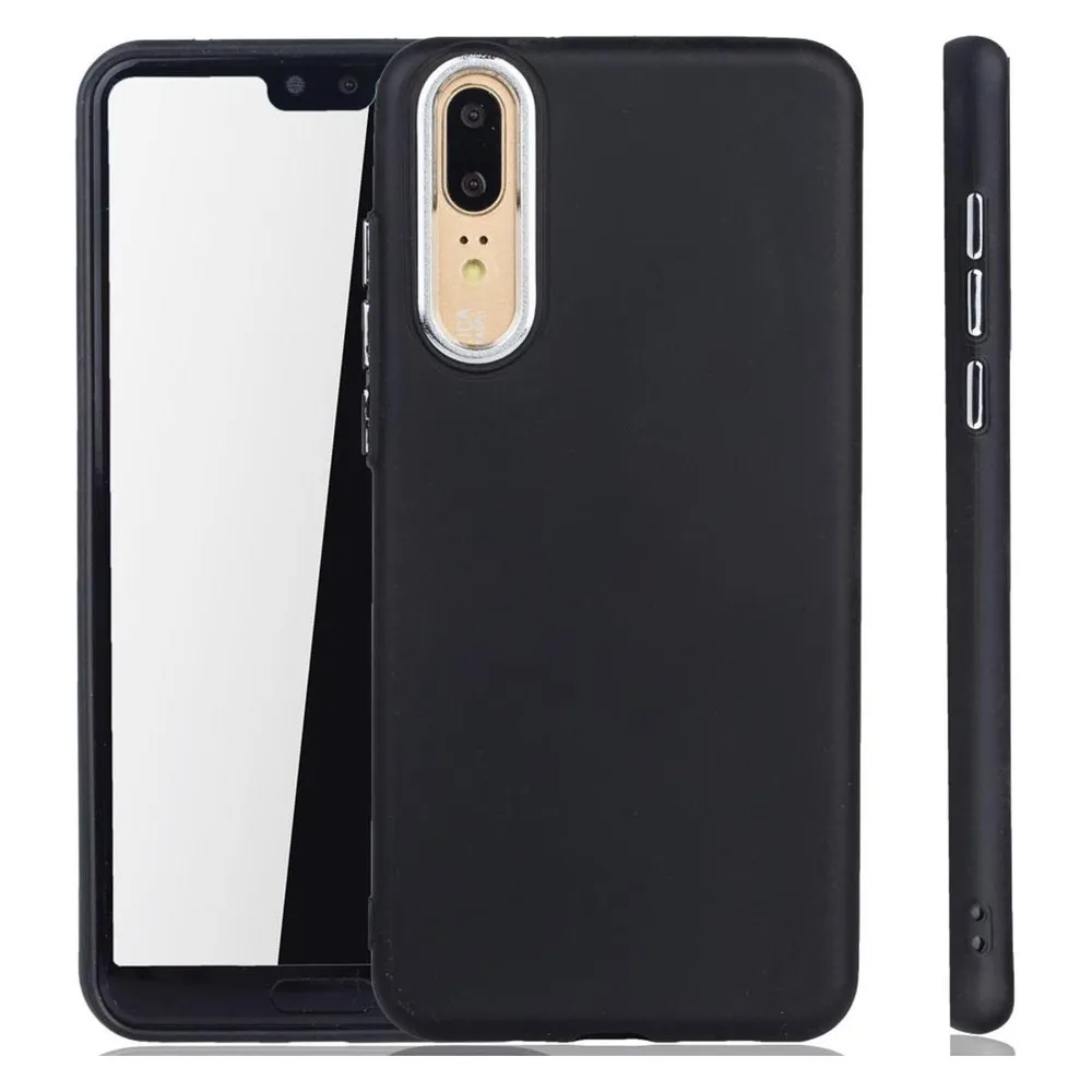 König Design Huawei P20 Hülle Case Handy Cover Schutz Tasche Schutzhülle Bumper Etuis Schwarz (Huawei P20)
