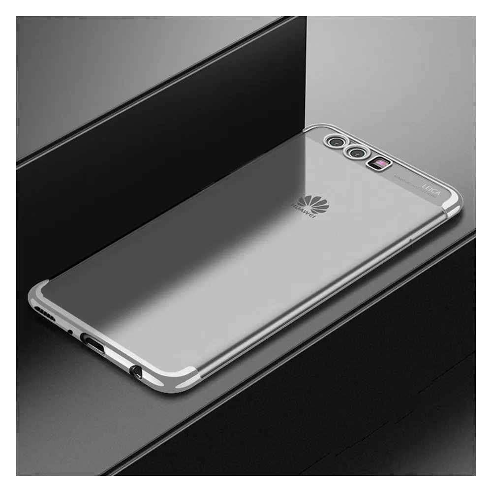König Design Huawei P20 Hülle Case Handy Cover Schutz Tasche Schutzhülle Bumper Schale Silber