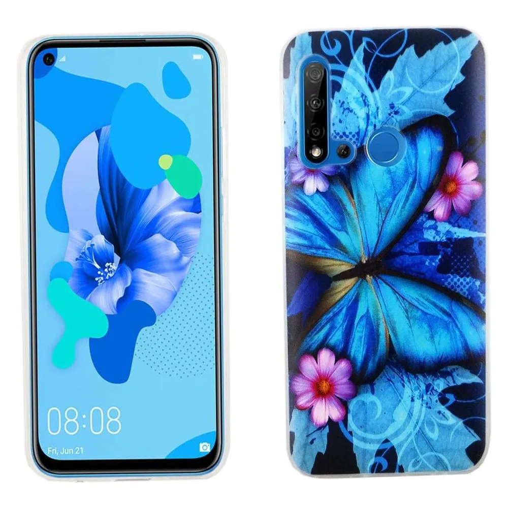 König Design Huawei P20 Lite 2019 Hülle Case Handy Cover Schutz Tasche Schutzhülle Etuis Blau (Huawei P20 Lite (2019))