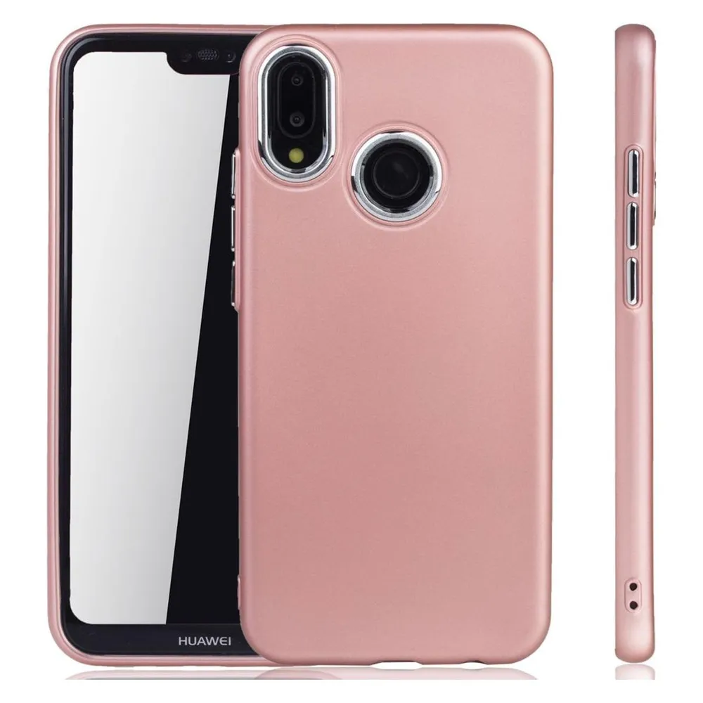 König Design Huawei P20 Lite Hülle Handyhülle Handy Schutz Case Cover Bumper in Rose Pink