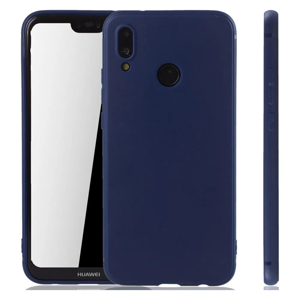 König Design Huawei P20 Lite Hülle Case Handy Cover Schutz Tasche Schutzhülle Bumper Blau (Huawei P20 Lite)