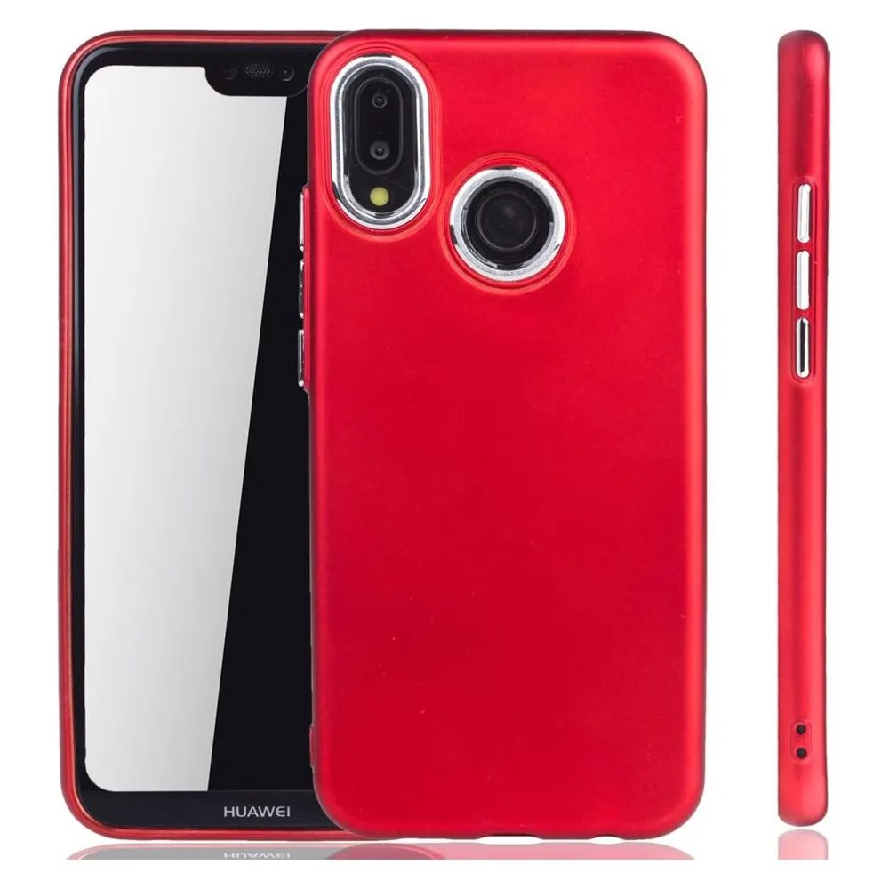 König Design Huawei P20 Lite Hülle Handyhülle Handy Schutz Case Cover Bumper Schale in Rot