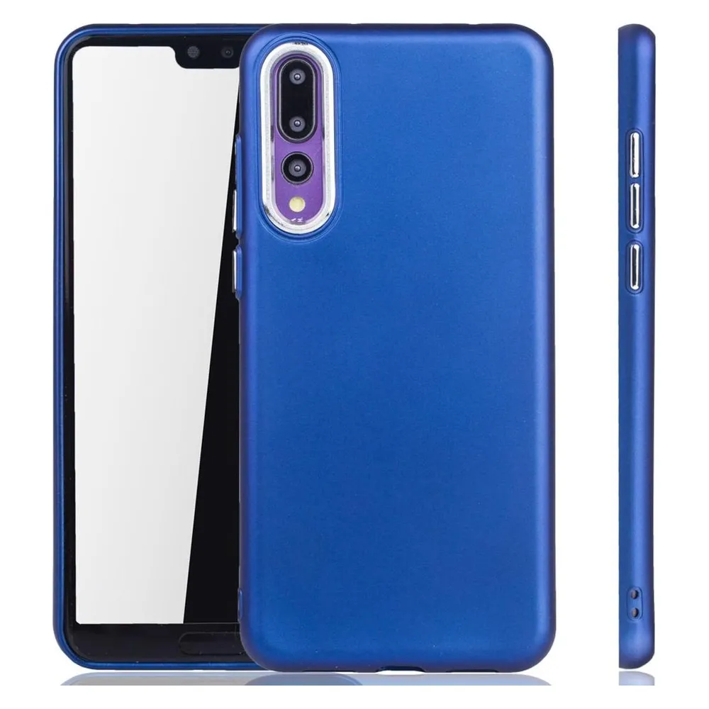 König Design Huawei P20 Pro Hülle Handyhülle Handy Schutz Case Cover Bumper in Dunkelblau