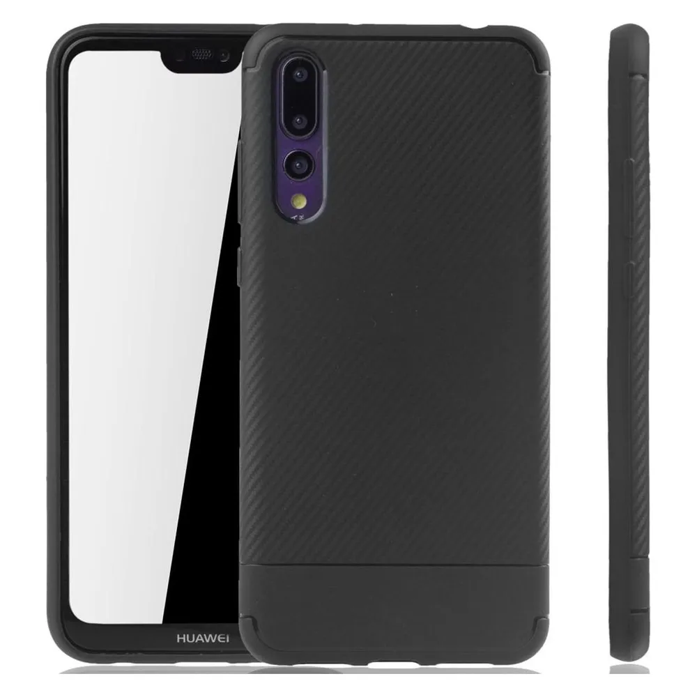 König Design Huawei P20 Pro Hülle Case Handy Cover Schutz Tasche Schutzhülle Bumper Schwarz (Huawei P20 Pro)