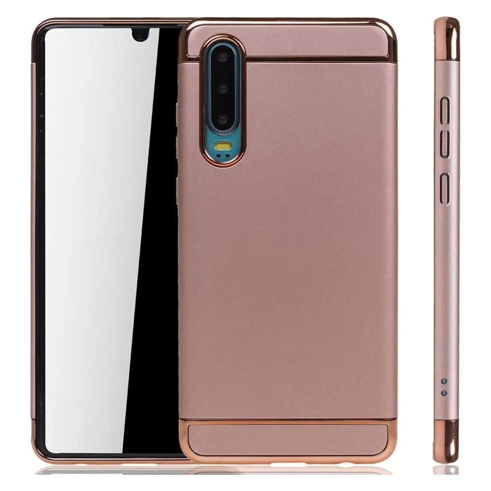 König Design Huawei P30 Hülle Case Handy Cover Schutz Tasche Schutzhülle Bumper Etuis Pink (Huawei P30)