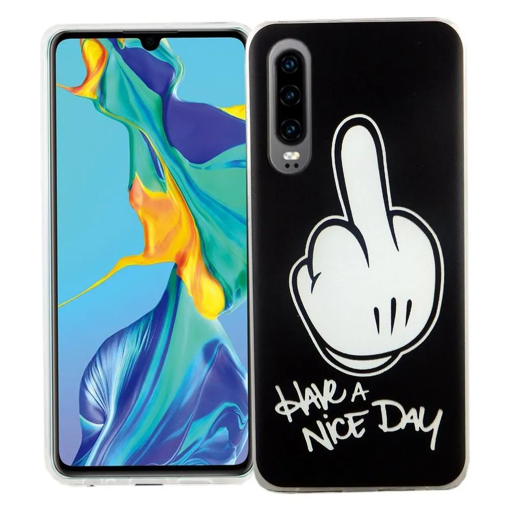 König Design Huawei P30 Hülle Case Handy Cover Schutz Tasche Schutzhülle Bumper Etuis Schwarz (Huawei P30)