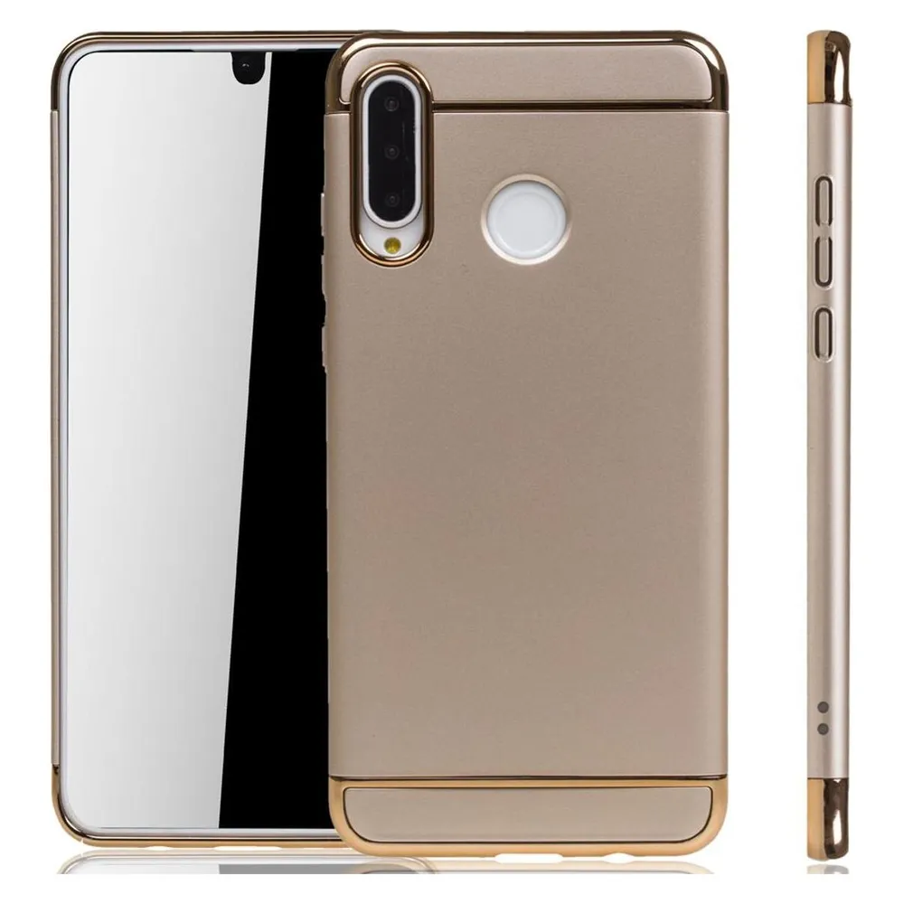 König Design Huawei P30 Lite Hülle Case Handy Cover Schutz Tasche Schutzhülle Bumper Gold (Huawei P30 Lite)