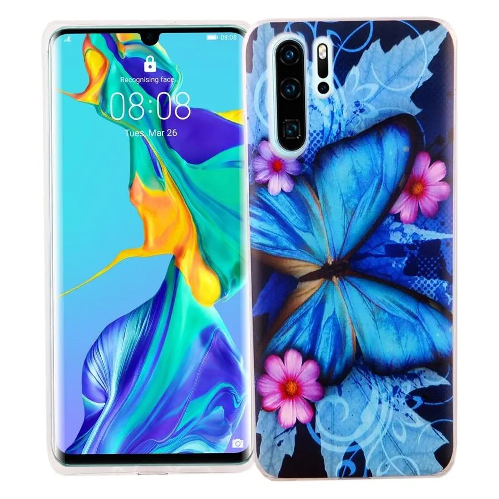 König Design Huawei P30 Pro Hülle Case Handy Cover Schutz Tasche Schutzhülle Bumper Etui Blau (Huawei P30 Pro)
