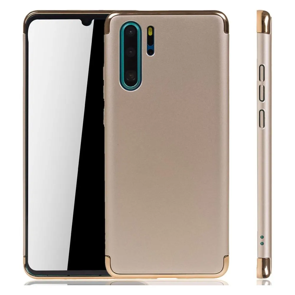 König Design Huawei P30 Pro Hülle Case Handy Cover Schutz Tasche Schutzhülle Bumper Etui Gold (Huawei P30 Pro)