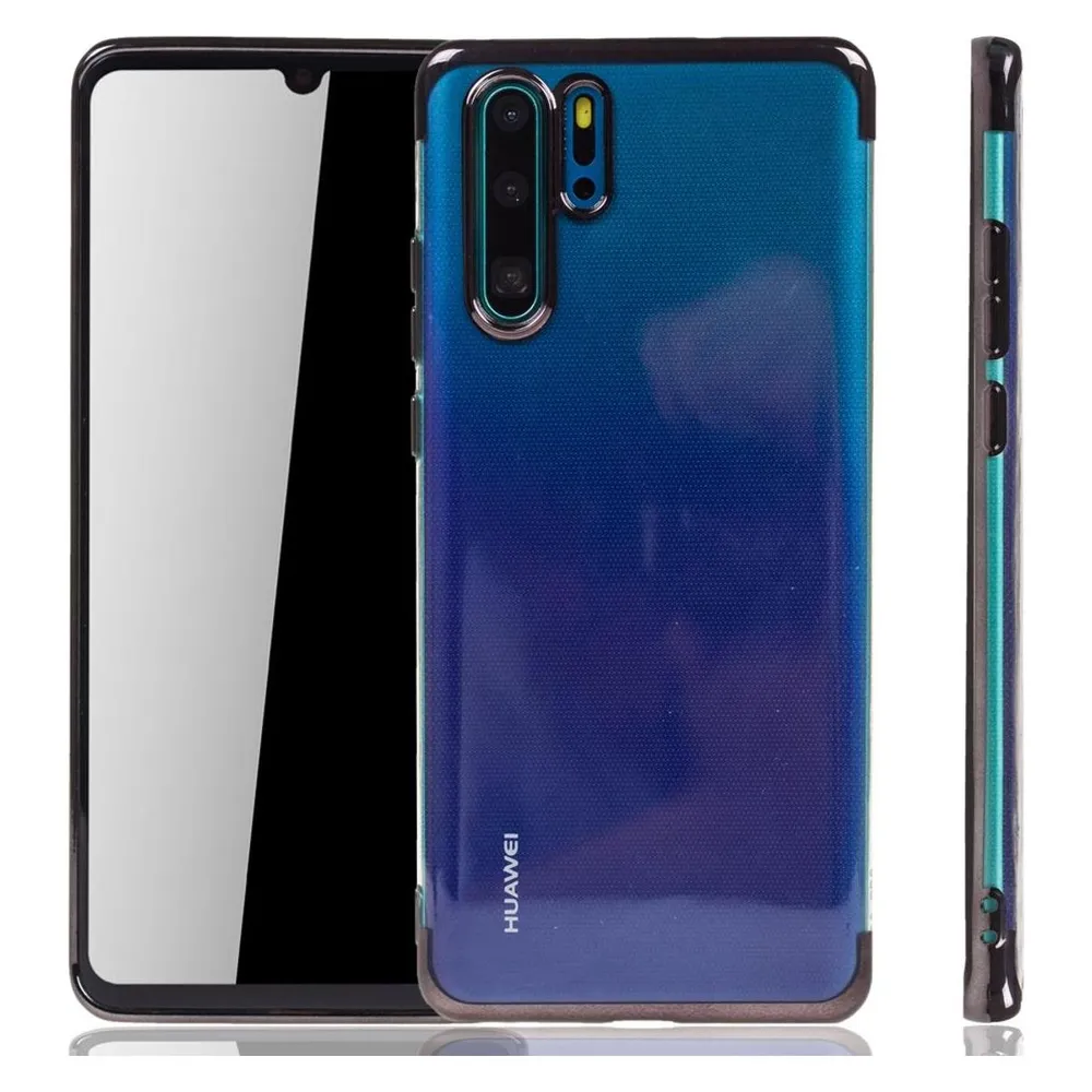 König Design Huawei P30 Pro Hülle Case Handy Cover Schutz Tasche Schutzhülle Bumper Schwarz (Huawei P30 Pro)