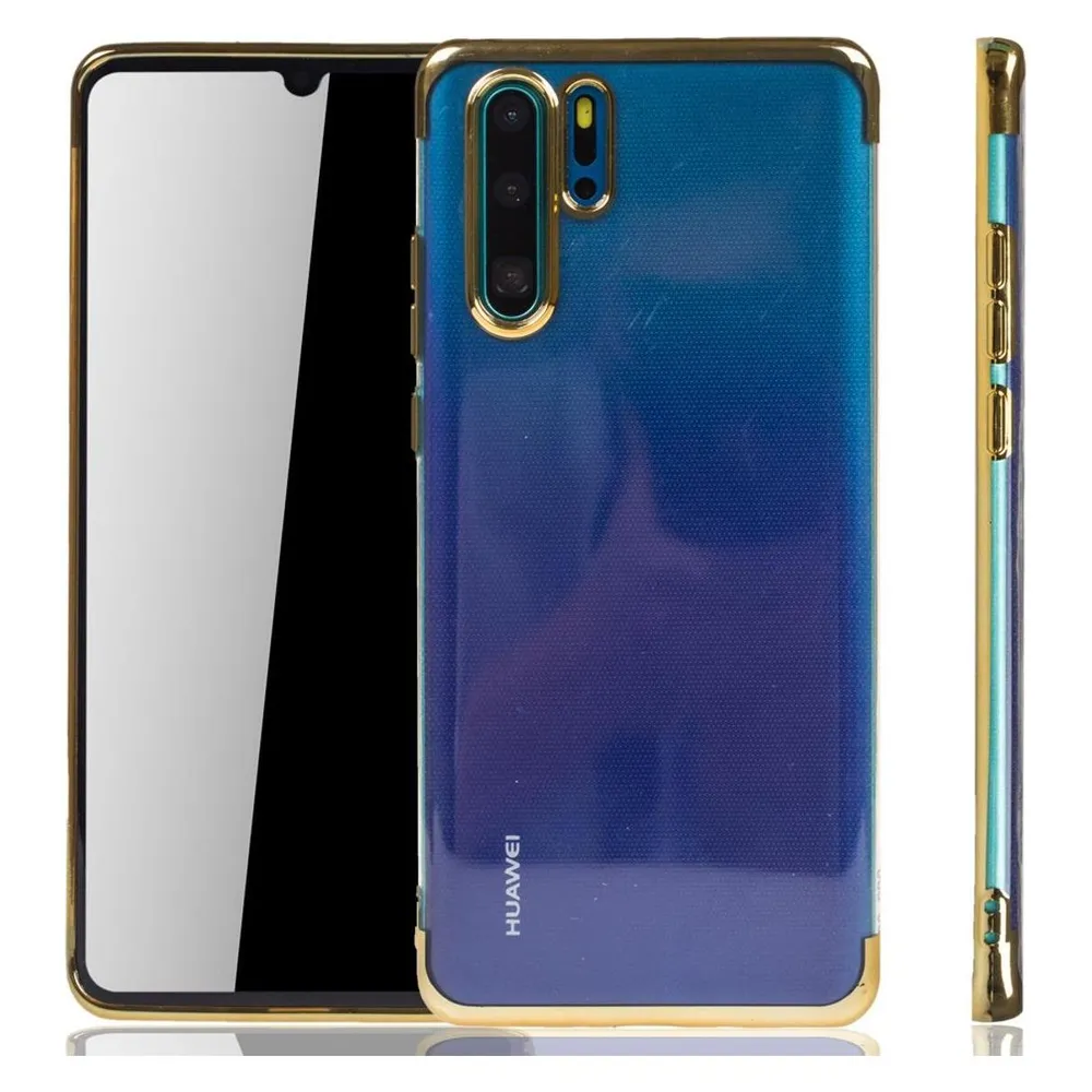 König Design Huawei P30 Pro Hülle Case Handy Cover Schutz Tasche Schutzhülle Bumper Etui Gold (Huawei P30 Pro)