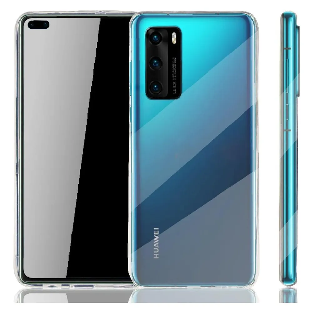 König Design Huawei P40 durchsichtige Handyhülle Schutzcase Cover Etui Bumper Transparent Neu