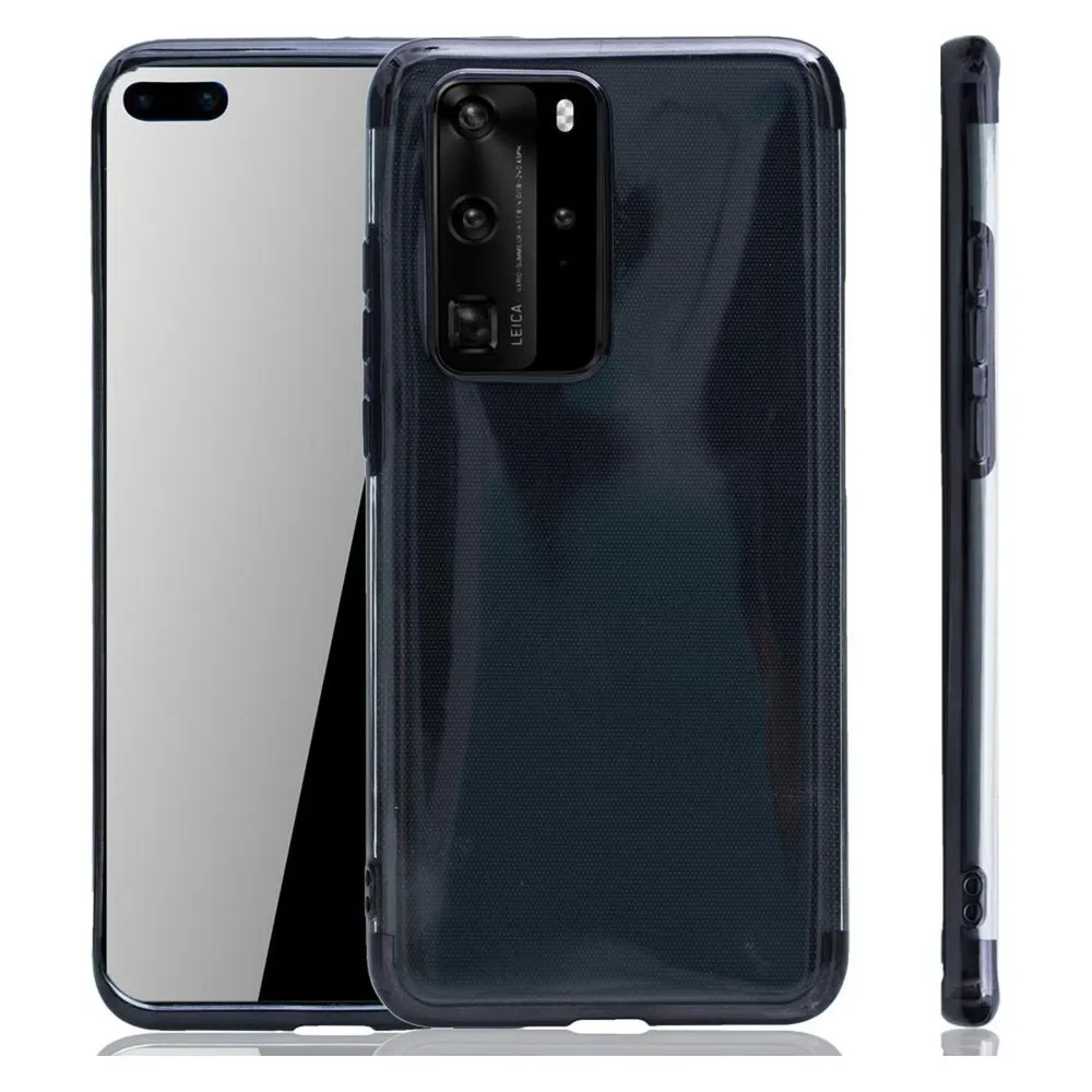 König Design Huawei P40 Hülle Case Handy Cover Schutz Tasche Schutzhülle Bumper Etui Schwarz