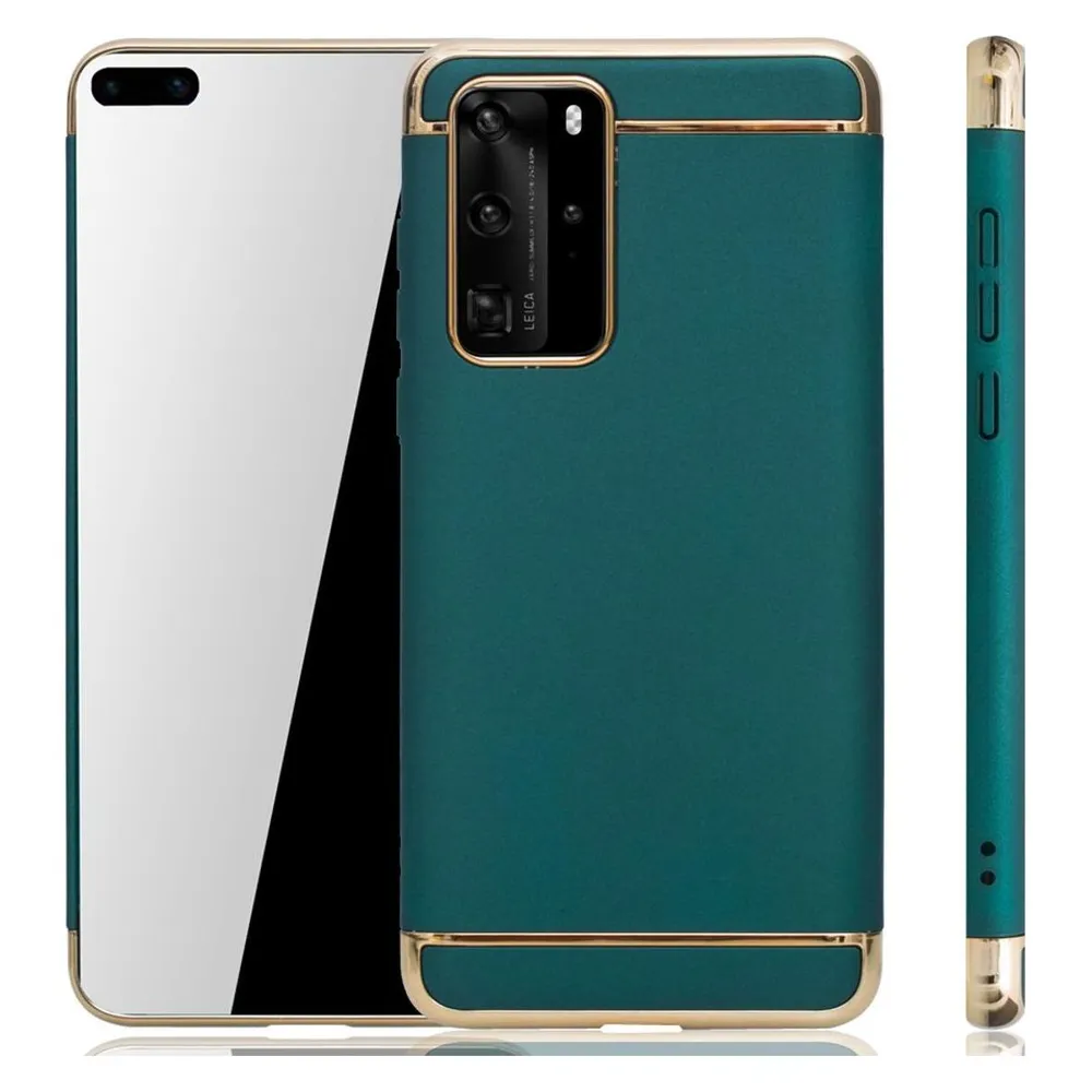 König Design Huawei P40 Hülle Case Handy Cover Schutz Tasche Schutzhülle Etuis Bumper Grün (Huawei P40)