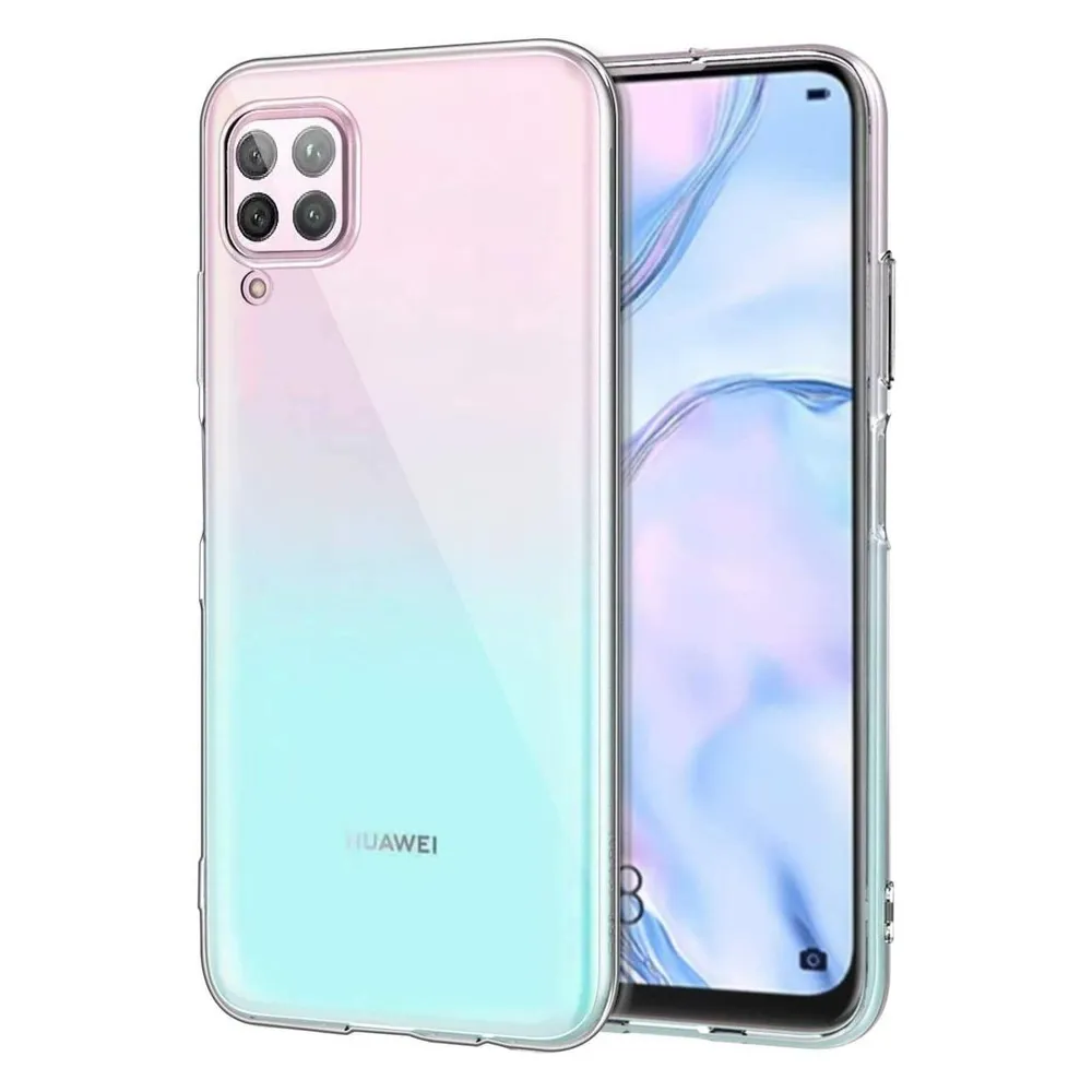 König Design Huawei P40 Lite durchsichtige Handyhülle Schutzcase Cover Bumper Transparent Neu