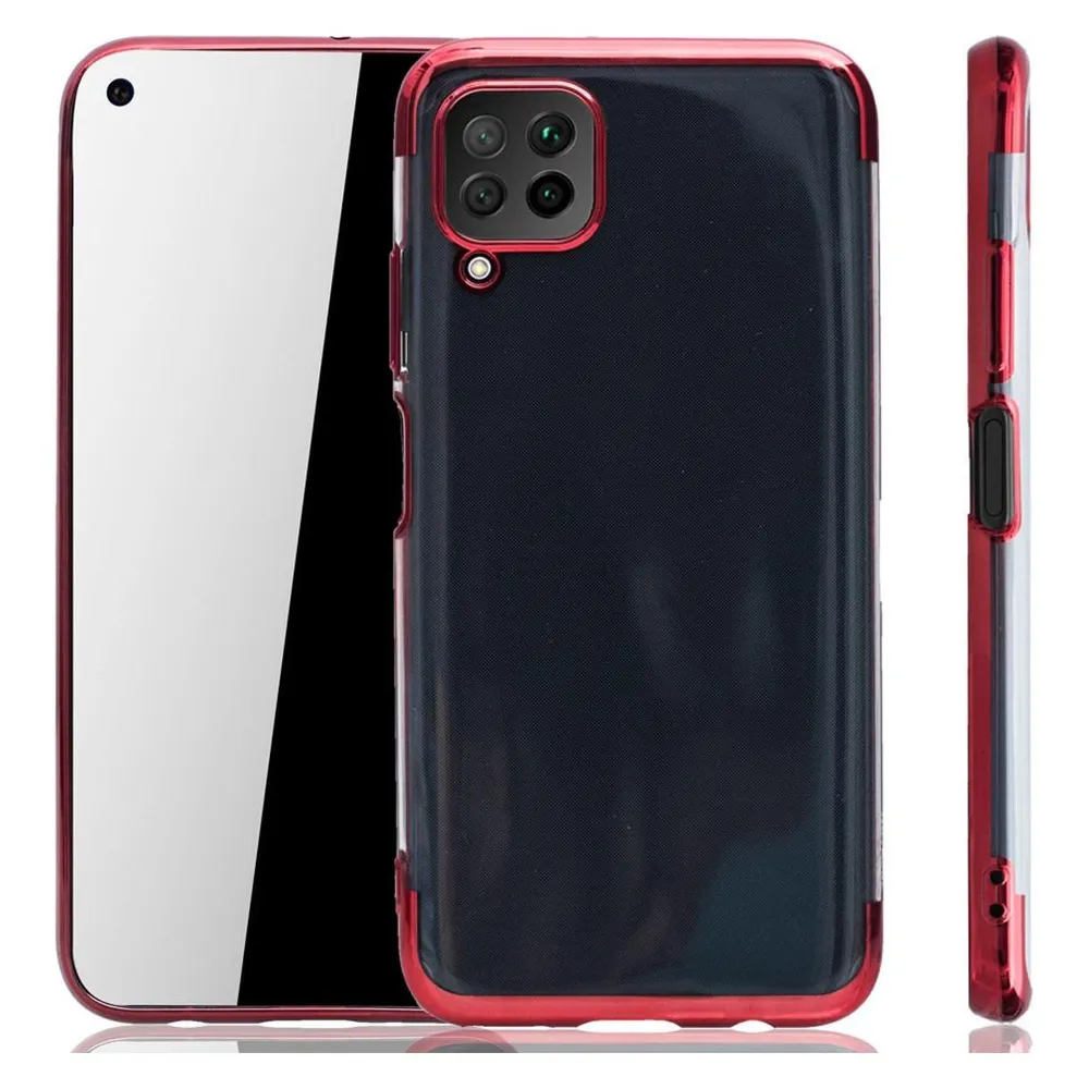 König Design Huawei P40 Lite Hülle Case Handy Cover Schutz Tasche Schutzhülle Bumper Etui Rot