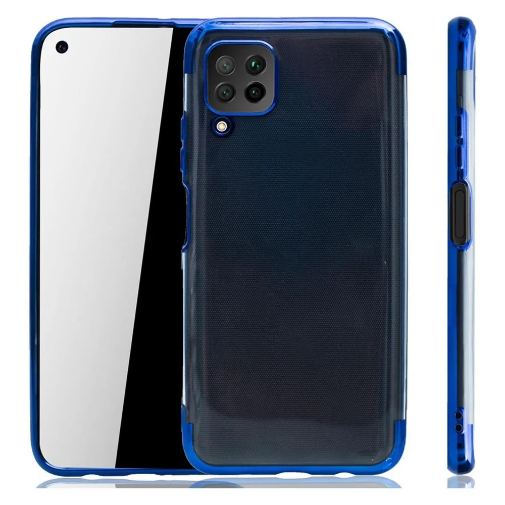 König Design Huawei P40 Lite Hülle Case Handy Cover Schutz Tasche Schutzhülle Etuis Blau