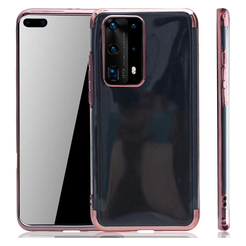 König Design Huawei P40 Pro Hülle Case Handy Cover Schutz Tasche Schutzhülle Bumper Etui Pink (Huawei P40 Pro)
