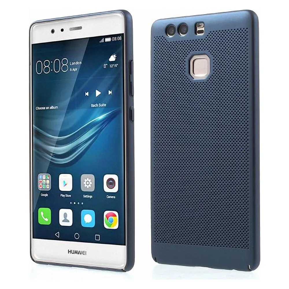 König Design Huawei P8 Lite 2017 Hard Case Handyhülle Schutzhülle Cover Bumper Blau Matt (Huawei P8 Lite (2017))
