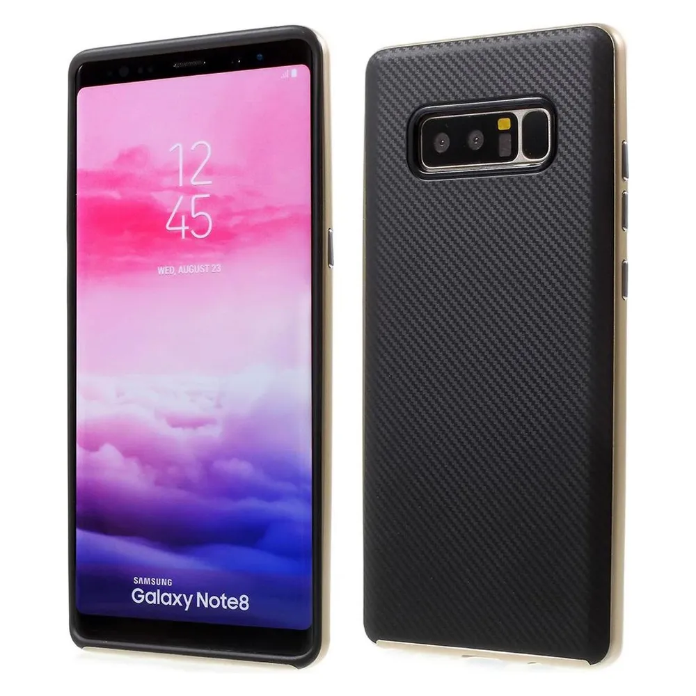 König Design Huawei Y5 2 Hülle Case Handy Cover Schutz Tasche Schutzhülle Carbon Bumper Gold